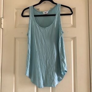 Plain light blue tank top